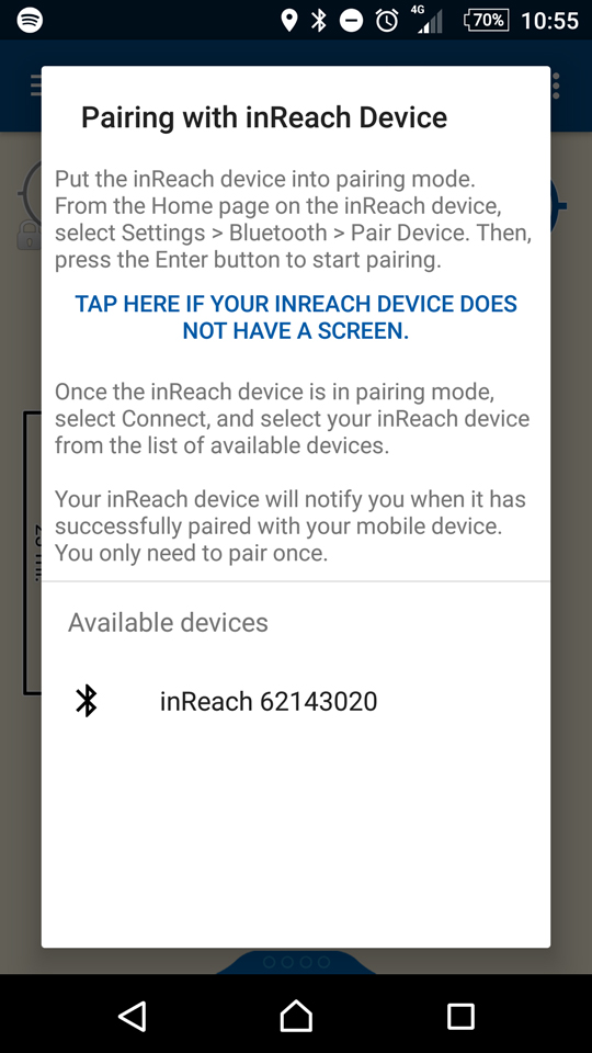 InReach Explorer+ Bluetooth