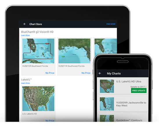 Download maps via Active Captain app