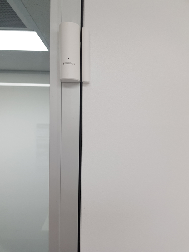 Smanos Door/Window Sensor Installed