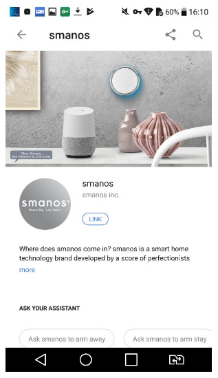 Google Home Compatibility with Smanos K1