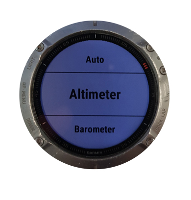 Calibrate Barometric Altimeter Garmin Smartwatches