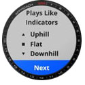 Approach S62 Golf Playslike Indicators